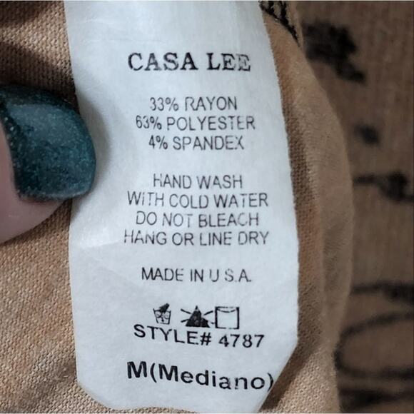 CASALEE leopard super soft cowl neck asymmetrical hem tunic‎ size medium - Picture 6 of 7